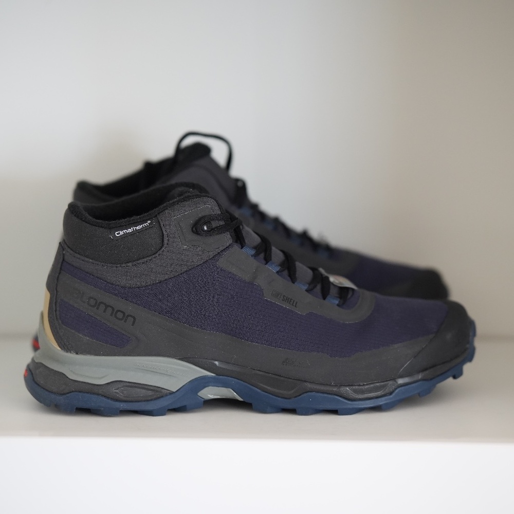 Salomon Mens Shelter CS WP For Carhartt WIP Winter Boots Navy Blue Waterproof 11